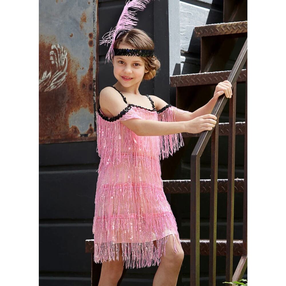 Flapper Girl Costume Dress-up Dance Dress size 10